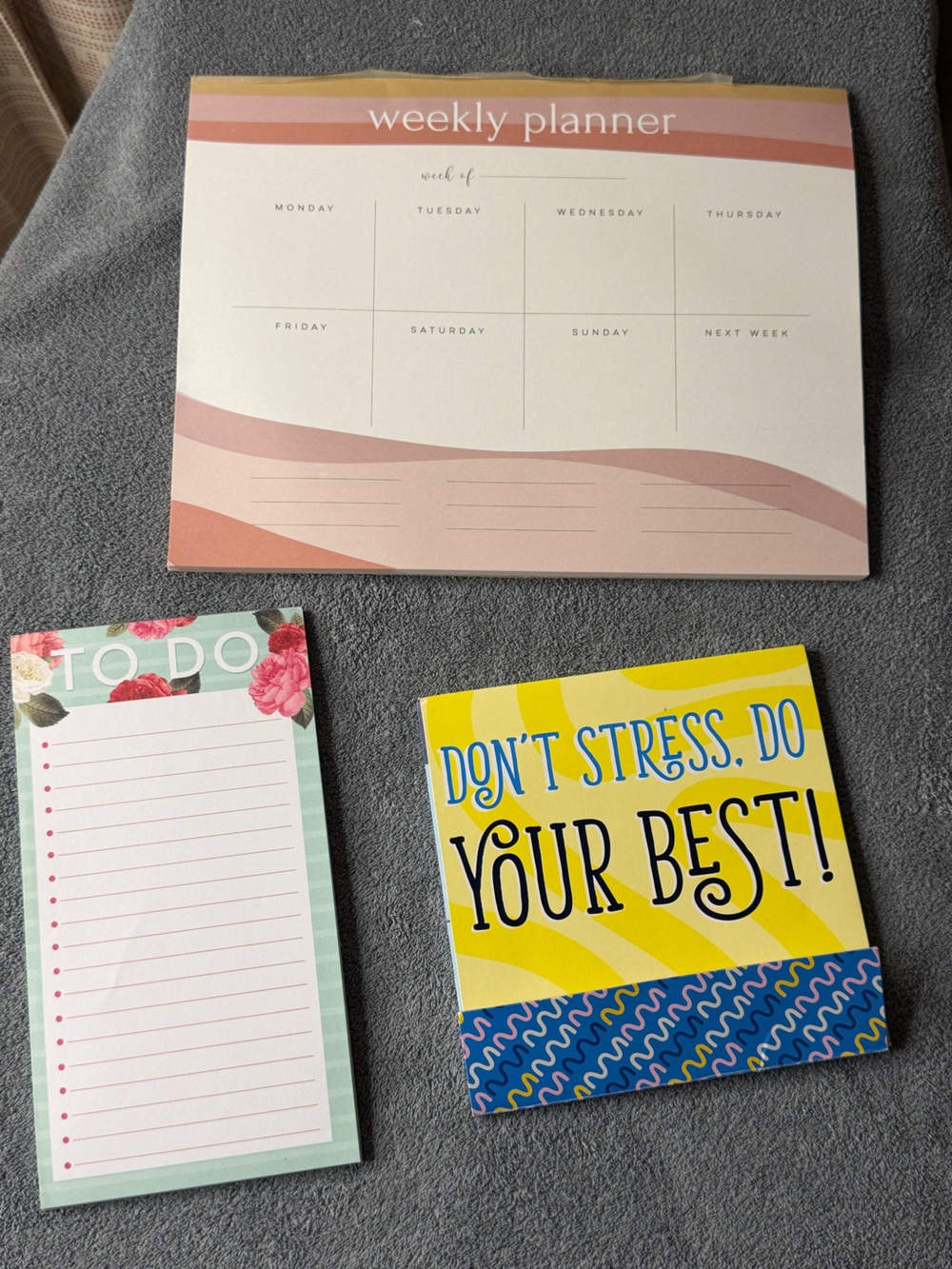 Bundle of 3 Daily and Weekly Planners